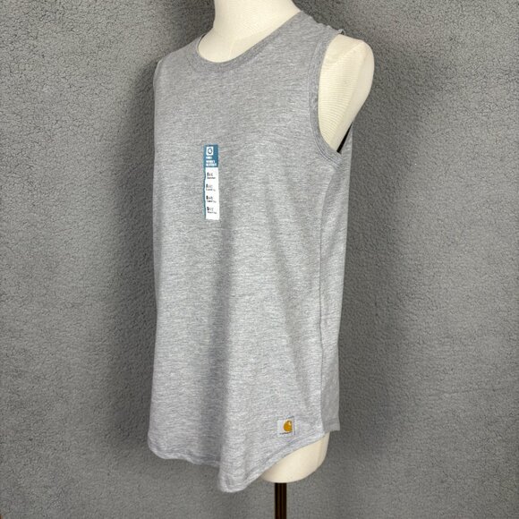 Carhartt Force Women's Relaxed Fit Tank Top Small 4-6 Gray New With Tags. - Picture 3 of 13